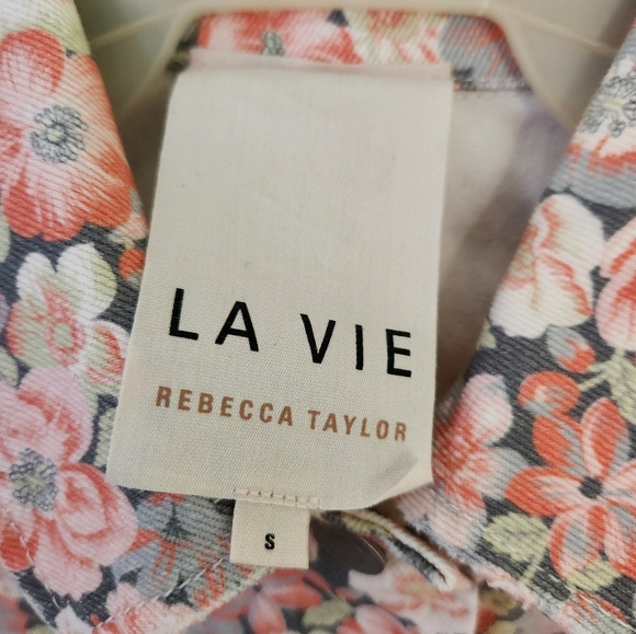 Rebecca Taylor Cropped Jean Jacket Size S - Picture 4 of 7